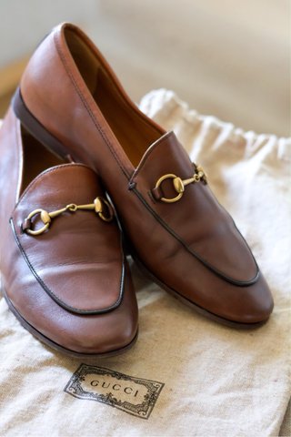 Mocasines Gucci Jordaan Horsebit Marrones