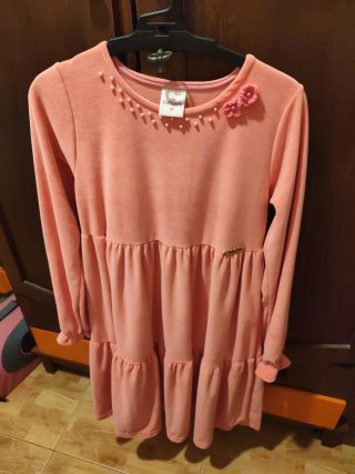Vestido Lussan Brasileña Talla 12-14 Coral