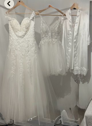 Vestido de Novia Blanco Encaje estilo princesa