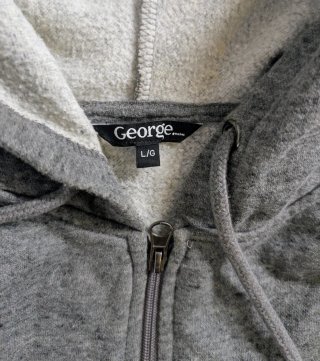 Sudadera George con Capucha y Cremallera Talla L