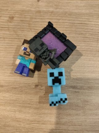 Lote 3 figuras Minecraft
