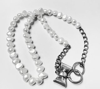 Collar Betty TOUS 2008 Perlas y Cadena Plata
