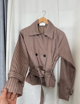 Trench de Cuadros Talla Única