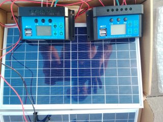 Kit de 2 Paneles Solares con 2 Controladores