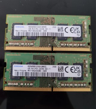 Memoria RAM DDR4 8GB (2x4GB) 3200MHz para portátil