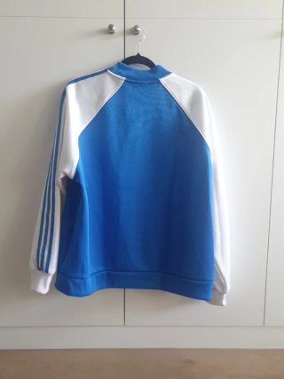 Preciosa chaqueta Adidas unisex Azul y Blanca