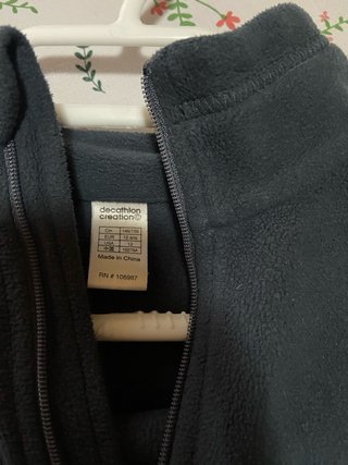 Sudadera polar con cremallera gris