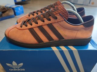 Adidas Amsterdam Size? Exclusive Orange