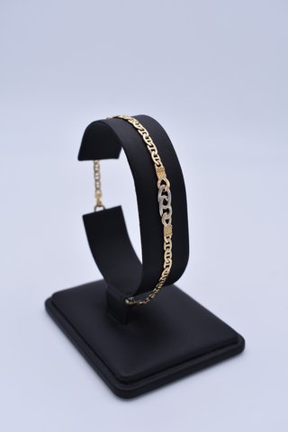 0039 Pulsera de Oro Combinado