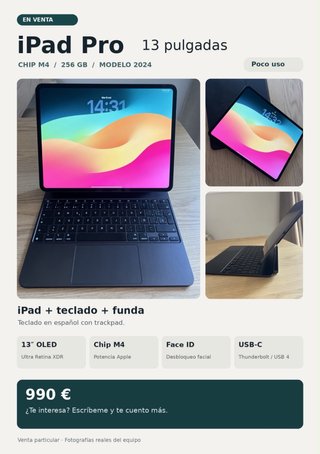 Ipad + teclado + funda