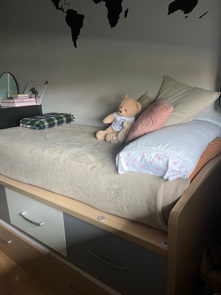 Cama nido con 3 cajones y cama extra