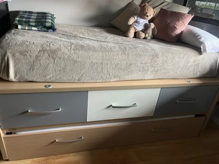 Cama nido con 3 cajones y cama extra