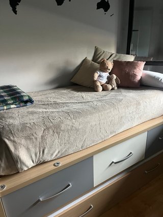 Cama nido con 3 cajones y cama extra