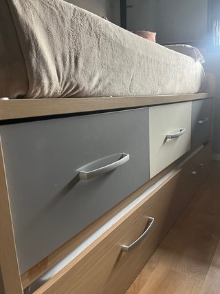 Cama nido con 3 cajones y cama extra