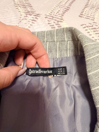 Americana rayas gris Stradivarius Talla S