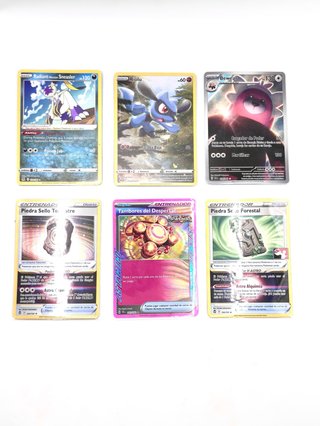 Lote de 6 Cartas Pokémon