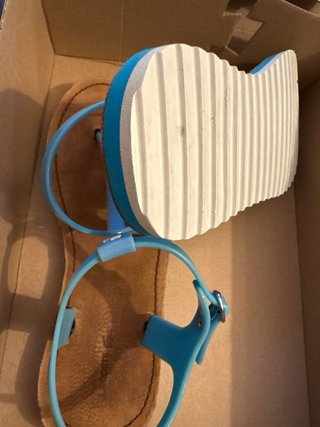 Sandalias Lacoste Mujer Azul y Marrón