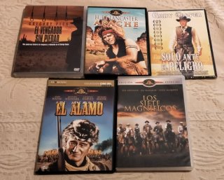 Pack Películas DVD Oeste: Apache, El Álamo, Solo