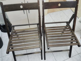 Sillas plegables de madera