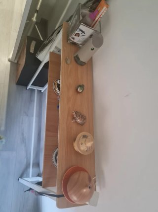 Estantería Alta Madera y Metal