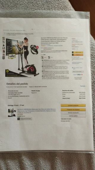 Elíptica Sportstech CH60