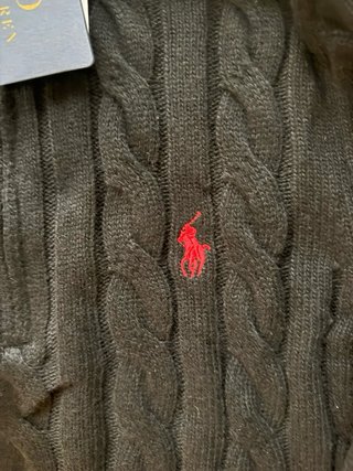 Jersey Polo Ralph Lauren cremallera negro