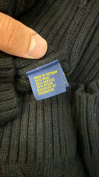 Jersey Polo Ralph Lauren cremallera negro
