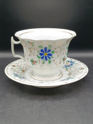 Tazón y plato antiguo porcelana de Pasajes