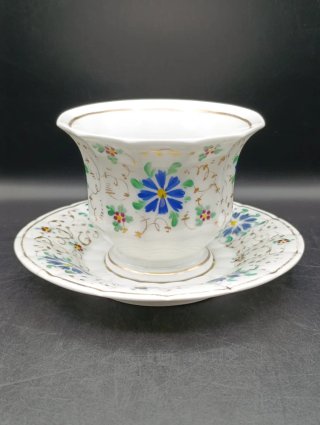 Tazón y plato antiguo porcelana de Pasajes
