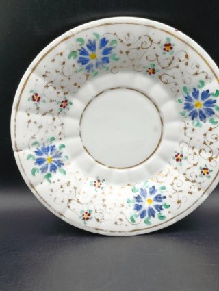 Tazón y plato antiguo porcelana de Pasajes