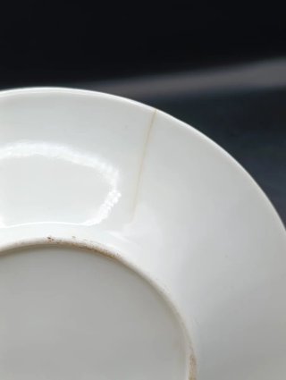 Tazón y plato antiguo porcelana de Pasajes