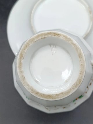 Tazón y plato antiguo porcelana de Pasajes