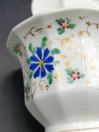Tazón y plato antiguo porcelana de Pasajes