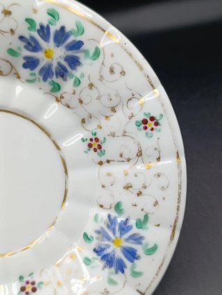 Tazón y plato antiguo porcelana de Pasajes