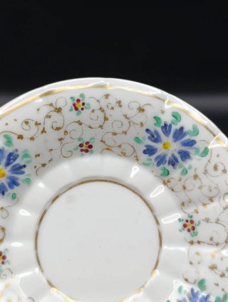 Tazón y plato antiguo porcelana de Pasajes