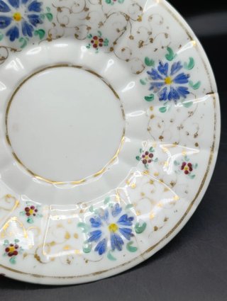 Tazón y plato antiguo porcelana de Pasajes