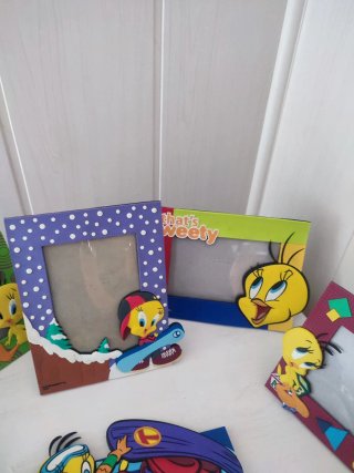 Set de 6 Marcos de Fotos Looney Tunes