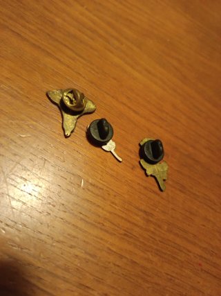 pin lote 3 pins flor rosa