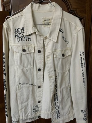 Cazadora Vaquera Pull&Bear Beige Talla M