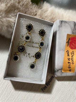 Pendientes largos fiesta muy elegantes