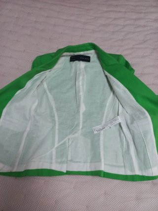 Chaqueta Zara verde mujer