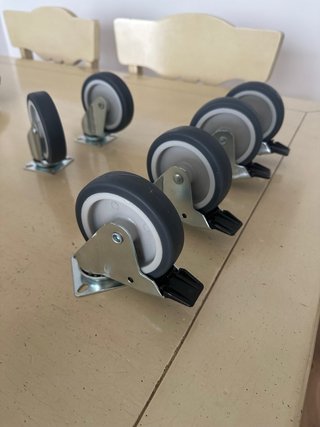 Set de 4 Ruedas para Muebles con Freno,2 sin freno