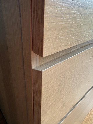 Cómoda IKEA STORKLINTA / MALM 3 cajones (Roble)