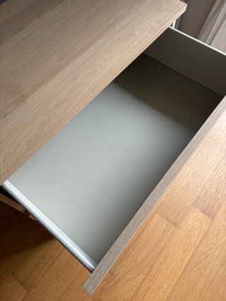 Cómoda IKEA STORKLINTA / MALM 3 cajones (Roble)