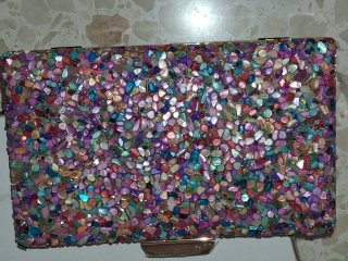 Cartera de Fiesta Multicolor y brazaleta