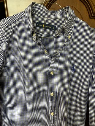 Camisa Ralph Lauren Cuadros Vichy Azul S