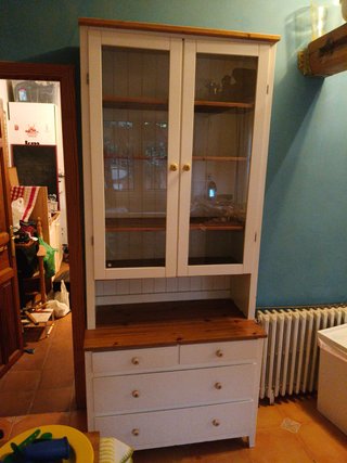 Vitrina Ikea Madera y Cristal
