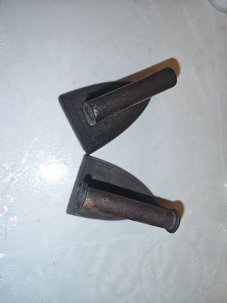 2 Planchas Antiguas de Hierro Fundido
