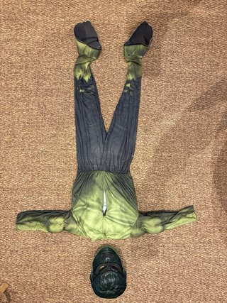 Disfraz de Hulk con Máscara Rubies Talla S