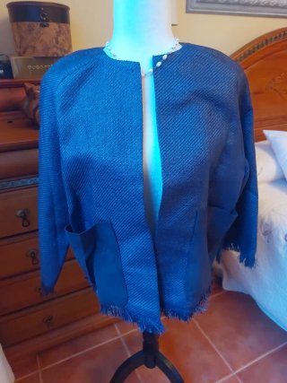 Chaqueta Azul de Otoño